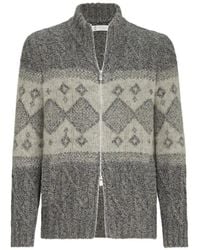 Brunello Cucinelli - Wool Cardigan - Lyst