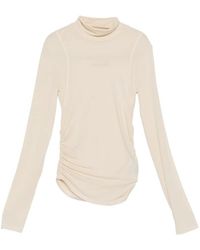 Patrizia Pepe - Draping Turtleneck Jersey - Lyst