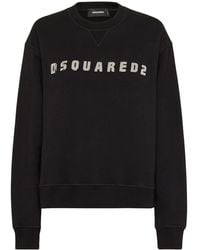 DSquared² - Relaxed Fit Sweatshirts With Bold Logo - Lyst
