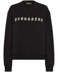 DSquared² - Relaxed Fit Sweatshirts With Bold Logo - Lyst