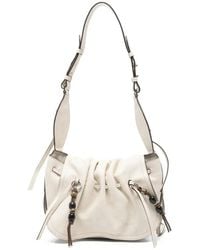 Isabel Marant - Bolton Ruched Bead-Embellished Shoulder Bag - Lyst