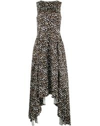 Loewe - Vestido Con Estampado Abstracto - Lyst