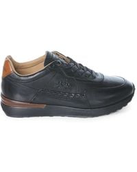 La Martina - Leather Panelled Sneakers - Lyst