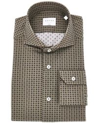 Xacus - Geometric-Print Shirt - Lyst