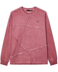 FIVE CM - Raw-Edge Long-Sleeve T-Shirt - Lyst