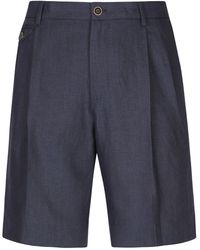 Dolce & Gabbana - Tailored Linen Shorts - Lyst