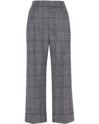 Brunello Cucinelli - Prince Of Wales Trousers - Lyst