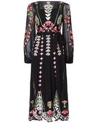 Temperley London - Rosalba Embroidered Midi Dress - Lyst