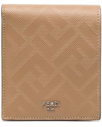 Fendi - Shadow Leather Bi-fold Wallet - Lyst