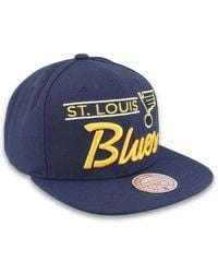 Mitchell & Ness - St. Louis Blues Nhl Retro Lock Up Snapback Cap - Lyst