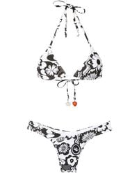 Amir Slama - Floral-Print Bikini Set - Lyst
