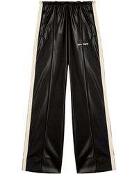 Palm Angels - Logo Leather Effect Track Pants - Lyst