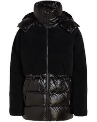 Karl Lagerfeld - Hooded Panelled Puffer Jacket - Lyst