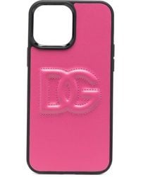 Dolce & Gabbana - Coque d'iPhone en cuir à logo embossé - Lyst