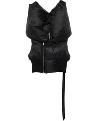 Rick Owens - Chaleco Acolchado Con Capucha - Lyst