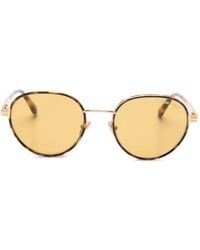 Tom Ford - Sonnenbrille Mit Rundem Gestell - Lyst