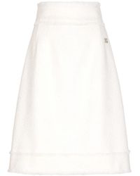 Dolce & Gabbana - Dna A-Line Tweed Skirt - Lyst