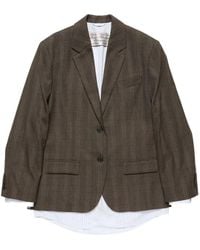 Acne Studios - Layered Wool Suit Jacket - Lyst