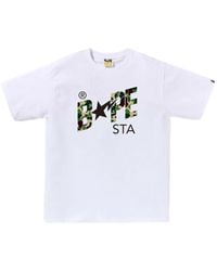 A Bathing Ape - Bape Sta Camo-Print T-Shirt - Lyst