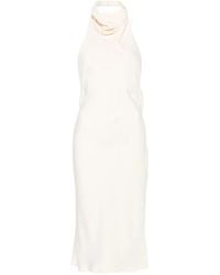 Tom Ford - Abito Midi Smanicato Con Scollo All'Americana - Lyst
