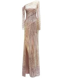 Gemy Maalouf - Asymmetrical Beaded Gown - Lyst