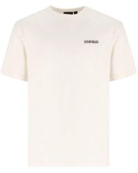 Napapijri - Graphic-Print Logo-Print T-Shirt - Lyst