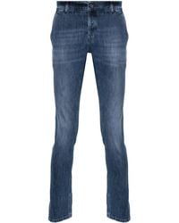 Dondup - Logo-print Tapered Jeans - Lyst