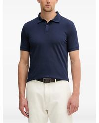 Trussardi - Logo-Embroidered Short-Sleeve Polo Shirt - Lyst
