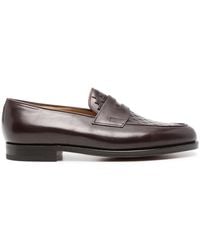 John Lobb - Lopez Leather Loafers - Lyst
