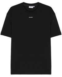 Calvin Klein - Logo-Print Cotton T-Shirt - Lyst