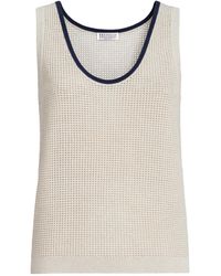 Brunello Cucinelli - Scoop-Neck Tank Top - Lyst