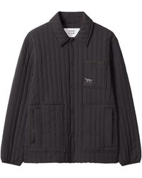 Maison Kitsuné - Quilted Logo-Patch Jacket - Lyst