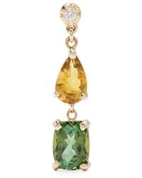 Jacquie Aiche - 14Kt Sophia Multi-Stone Earring - Lyst