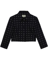 ShuShu/Tong - Checked Cropped Jacket - Lyst