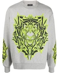 Philipp Plein - Thunder Tiger Cotton Blend Sweatshirt - Lyst