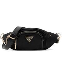 Guess - Follie Logo-Plaque Zip-Fastening Belt Bag - Lyst