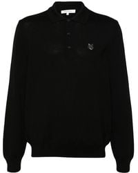 Maison Kitsuné - Bold Fox Head Patch Polo Jumper - Lyst