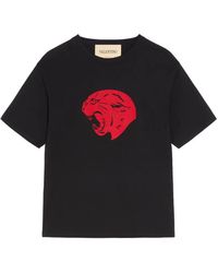 Valentino Garavani - T-Shirt À Imprimé Panthère - Lyst
