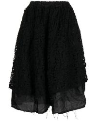 Comme des Garçons - レースディテール レイヤード スカート - Lyst