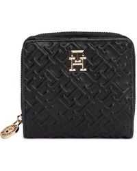 Tommy Hilfiger - Monogram-Embossed Zip-Around Wallet - Lyst