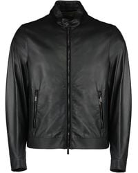 Moorer - Zip-Fastening Leather Jacket - Lyst