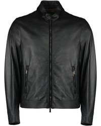 Moorer - Zip-Fastening Leather Jacket - Lyst