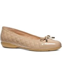 Geox - Annytah B Quilted Bow Ballet Flats - Lyst
