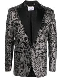 Philipp Plein - Lord Fit Tattoo Blazer - Lyst