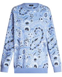 Etro - Bandana-print Cotton Sweatshirt - Lyst