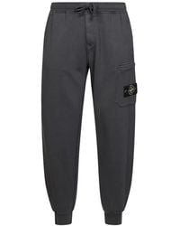 Stone Island - Pantalon De Jogging À Patch Logo - Lyst