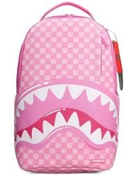 Sprayground - Check-Faces Print Backpack - Lyst