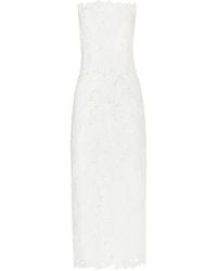 Costarellos - Astelle Floral-Cut Strapless Midi Dress - Lyst