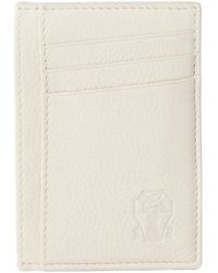 Brunello Cucinelli - Logo-Debossed Card Holder - Lyst
