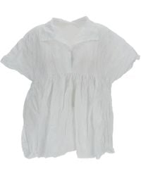 Daniela Gregis - Aria Blouse Van Gekreukt Katoen - Lyst